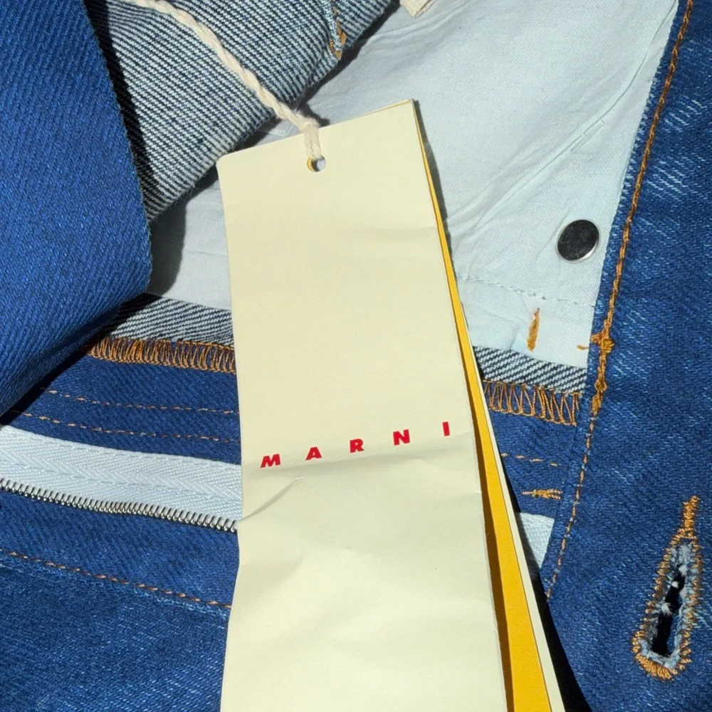 Marni Deep Blue Organic Cotton Denim Jeans